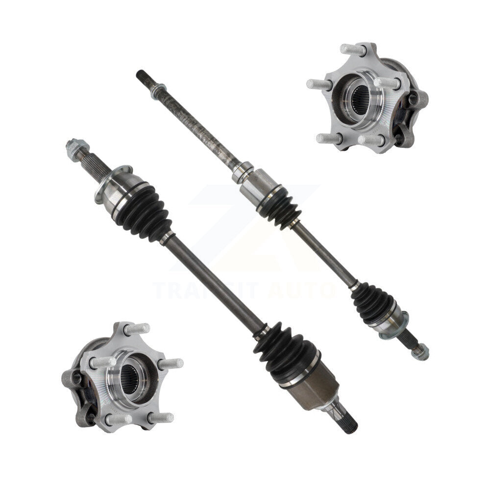 Kugel Front CV Axle Shaft And Hub Bearing Kit For 2019-2023 Nissan Altima Sedan with FWD 2.5L Naturally Aspirated GAS engine Automatic CVT transmission - Left Right Side (Driver Passenger) KN7-100981
