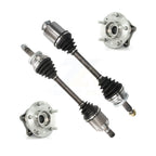 Kugel Front CV Axle Drive Shaft And Complete Wheel Hub Bearing Assembly Kit For Kia Sorento Hyundai Santa Fe - Left Right Side (Driver Passenger) KN7-100983