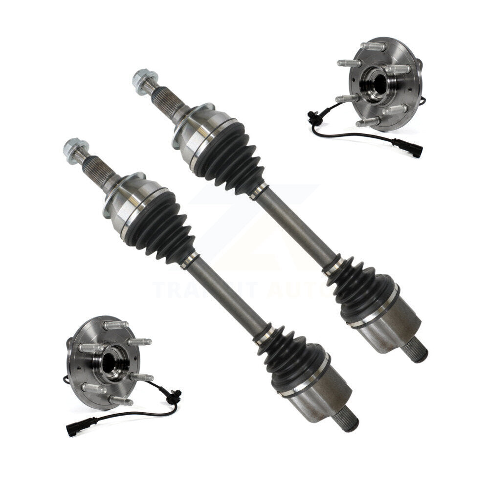 Kugel Front CV Axle Drive Shaft And Complete Hub Bearing Assembly Kit For 2019 Chevrolet Silverado 1500 LD 4WD Mexico Built w o opt Z7X (Lift Package) - Left Right Side (Driver Passenger) KN7-100987
