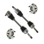 Kugel Front CV Axle Drive Shaft And Complete Wheel Hub Bearing Assembly Kit For Chevrolet Tracker Suzuki Grand Vitara XL-7 4WD - Left Right Side (Driver Passenger) KN7-101004