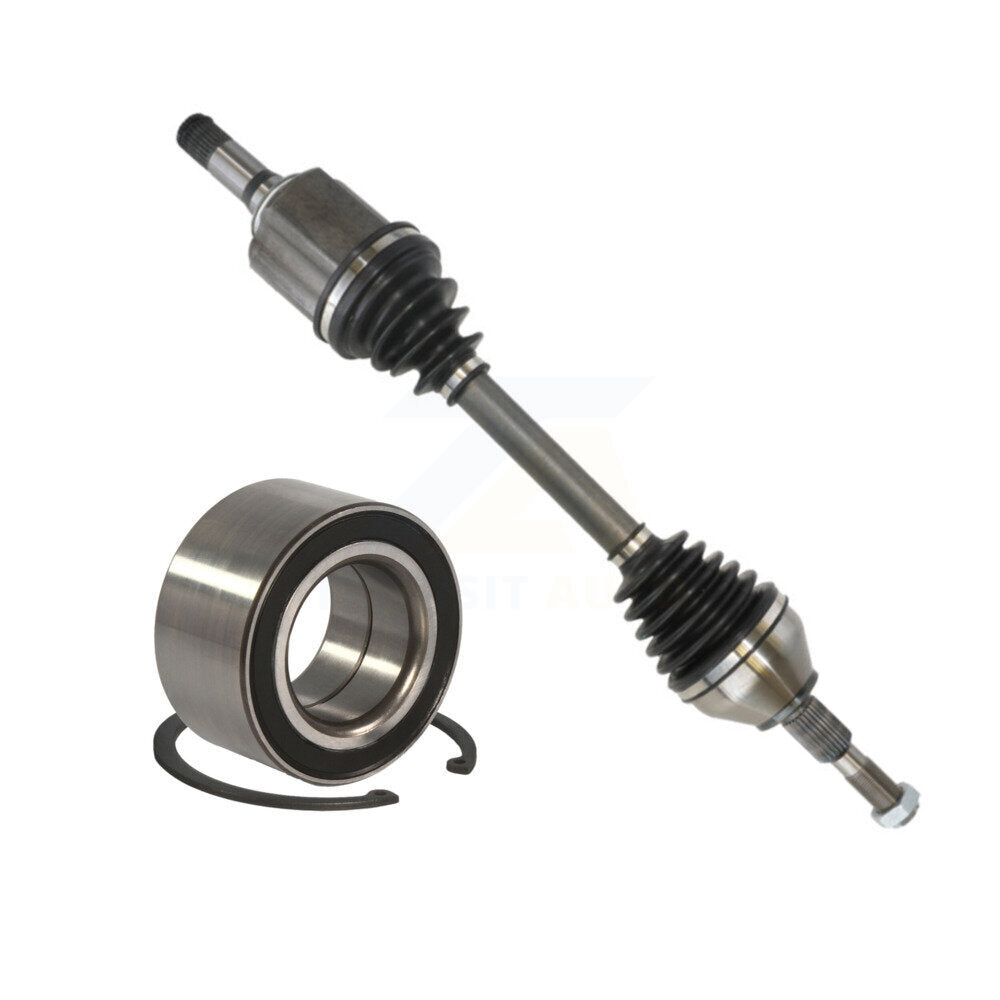Kugel Front Left (Driver Side) CV Axle Drive Shaft] Complete Assembly And Wheel Bearing Kit For Ford Edge KN7-101009