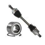 Kugel Front Left (Driver Side) CV Axle Drive Shaft] Complete Assembly And Wheel Bearing Kit For Ford Fusion Mazda 6 Lincoln Zephyr Mercury Milan KN7-101012