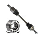 Kugel Front Left (Driver Side) CV Axle Drive Shaft] Complete Assembly And Wheel Bearing Kit For Ford Fusion Mazda 6 Mercury Milan KN7-101013