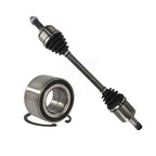 Kugel Front Left (Driver Side) CV Axle Drive Shaft] Complete Assembly And Wheel Bearing Kit For 2016-2020 Honda Civic LX with 2.0L Naturally Aspirated Manual transmission KN7-101017