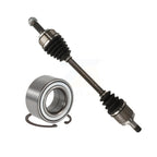 Kugel Front Left (Driver Side) CV Axle Drive Shaft] Complete Assembly And Wheel Bearing Kit For 2003-2011 Honda Element EX with 2.4L KN7-101024