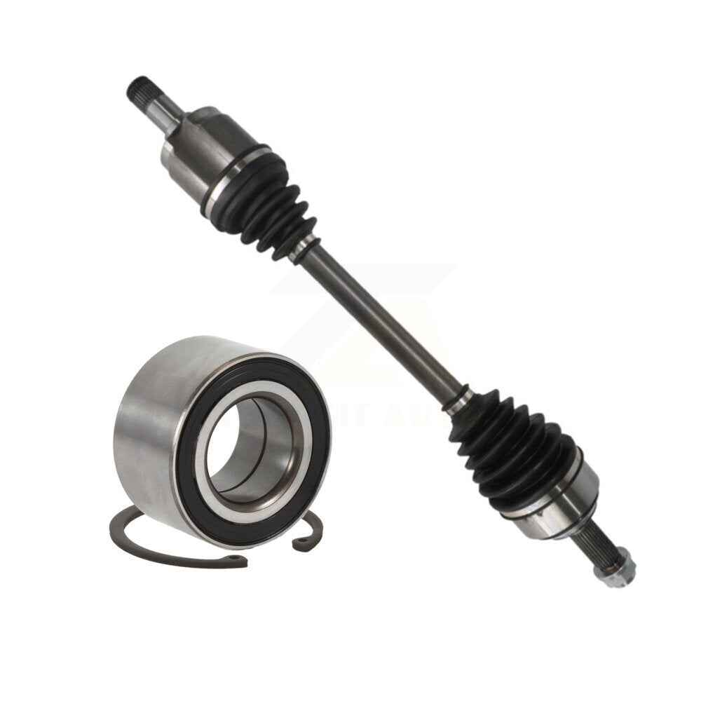 Kugel Front Left (Driver Side) CV Axle Drive Shaft] Complete Assembly And Wheel Bearing Kit For 2007-2008 Acura TL Automatic transmission KN7-101025
