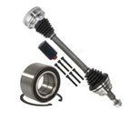 Kugel Front Left (Driver Side) CV Axle Drive Shaft] Complete Assembly And Wheel Bearing Kit For Volkswagen Golf Corrado Jetta Passat KN7-101035