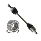 Kugel Front Left (Driver Side) CV Axle Drive Shaft] Complete Assembly And Wheel Bearing Kit For Honda Accord Acura TL CL KN7-101039