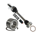 Kugel Front Left (Driver Side) CV Axle Drive Shaft] Complete Assembly And Wheel Bearing Kit For Toyota Camry Lexus RX300 Solara ES300 Avalon IBJ Bolt-On KN7-101043