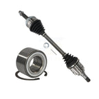 Kugel Front Left (Driver Side) CV Axle Drive Shaft] Complete Assembly And Wheel Bearing Kit For Toyota Camry Solara KN7-101044