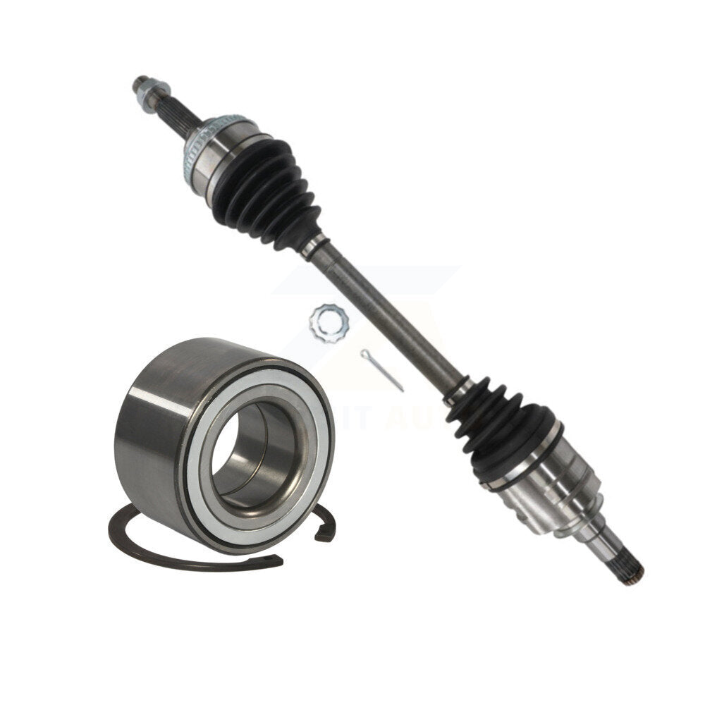 Kugel Front Left (Driver Side) CV Axle Drive Shaft] Complete Assembly And Wheel Bearing Kit For Toyota Camry Solara KN7-101044