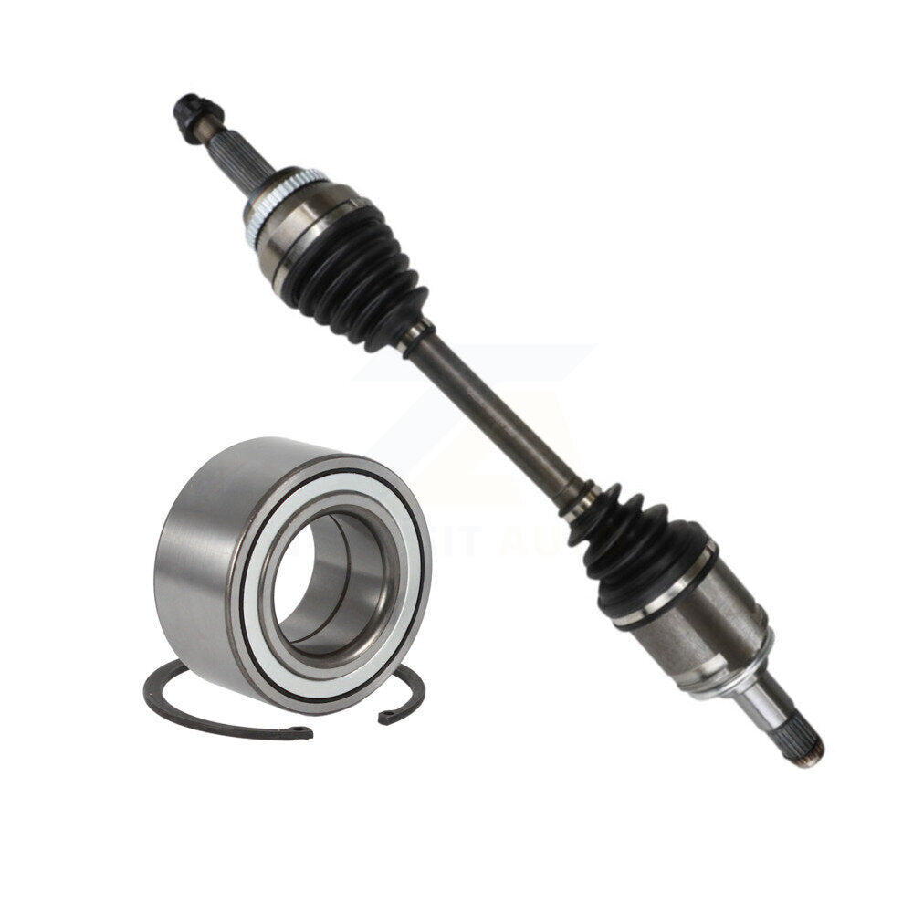 Kugel Front Left (Driver Side) CV Axle Drive Shaft] Complete Assembly And Wheel Bearing Kit For 2017-2019 Toyota Highlander