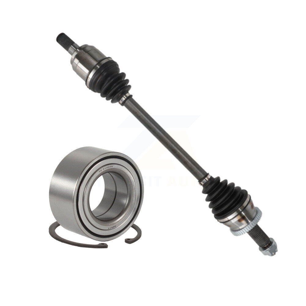 Kugel Front Left (Driver Side) CV Axle Drive Shaft] Complete Assembly And Wheel Bearing Kit For 2016-2017 Hyundai Tucson FWD with 2.0L Automatic transmission KN7-101052