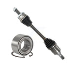 Kugel Front Left (Driver Side) CV Axle Drive Shaft] Complete Assembly And Wheel Bearing Kit For 2016-2017 Hyundai Tucson AWD with 1.6L Turbocharged Automatic transmission KN7-101053