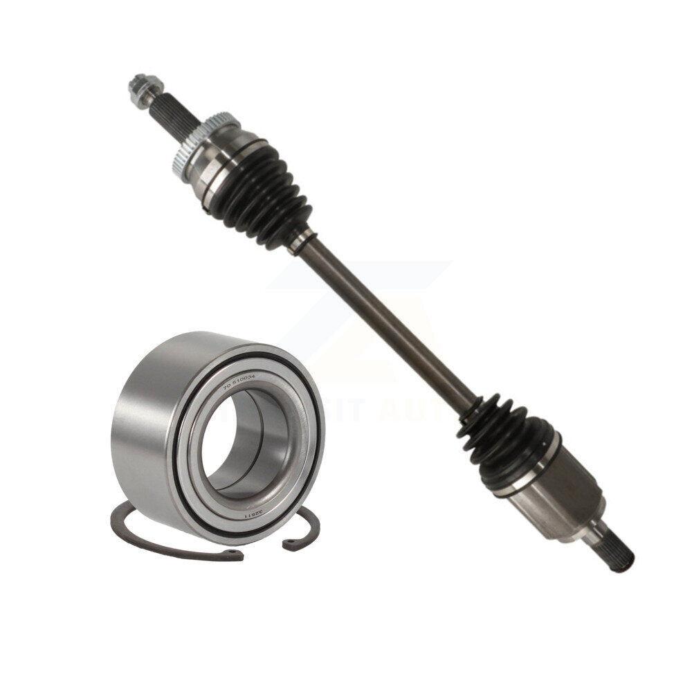 Kugel Front Left (Driver Side) CV Axle Drive Shaft] Complete Assembly And Wheel Bearing Kit For 2016-2017 Hyundai Tucson AWD with 2.0L Automatic transmission KN7-101054