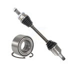 Kugel Front Left (Driver Side) CV Axle Drive Shaft] Complete Assembly And Wheel Bearing Kit For 2016-2017 Hyundai Tucson FWD with 1.6L Turbocharged Automatic transmission KN7-101055