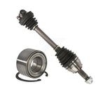 Kugel Front Left (Driver Side) CV Axle Drive Shaft] Complete Assembly And Wheel Bearing Kit For Fiat 500 KN7-101056