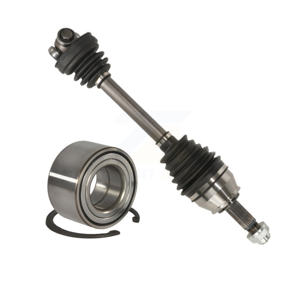 Kugel Front Left (Driver Side) CV Axle Drive Shaft] Complete Assembly And Wheel Bearing Kit For Fiat 500 KN7-101056