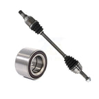 Kugel Front Left (Driver Side) CV Axle Drive Shaft] Complete Assembly And Wheel Bearing Kit For Mitsubishi Mirage G4 KN7-101060