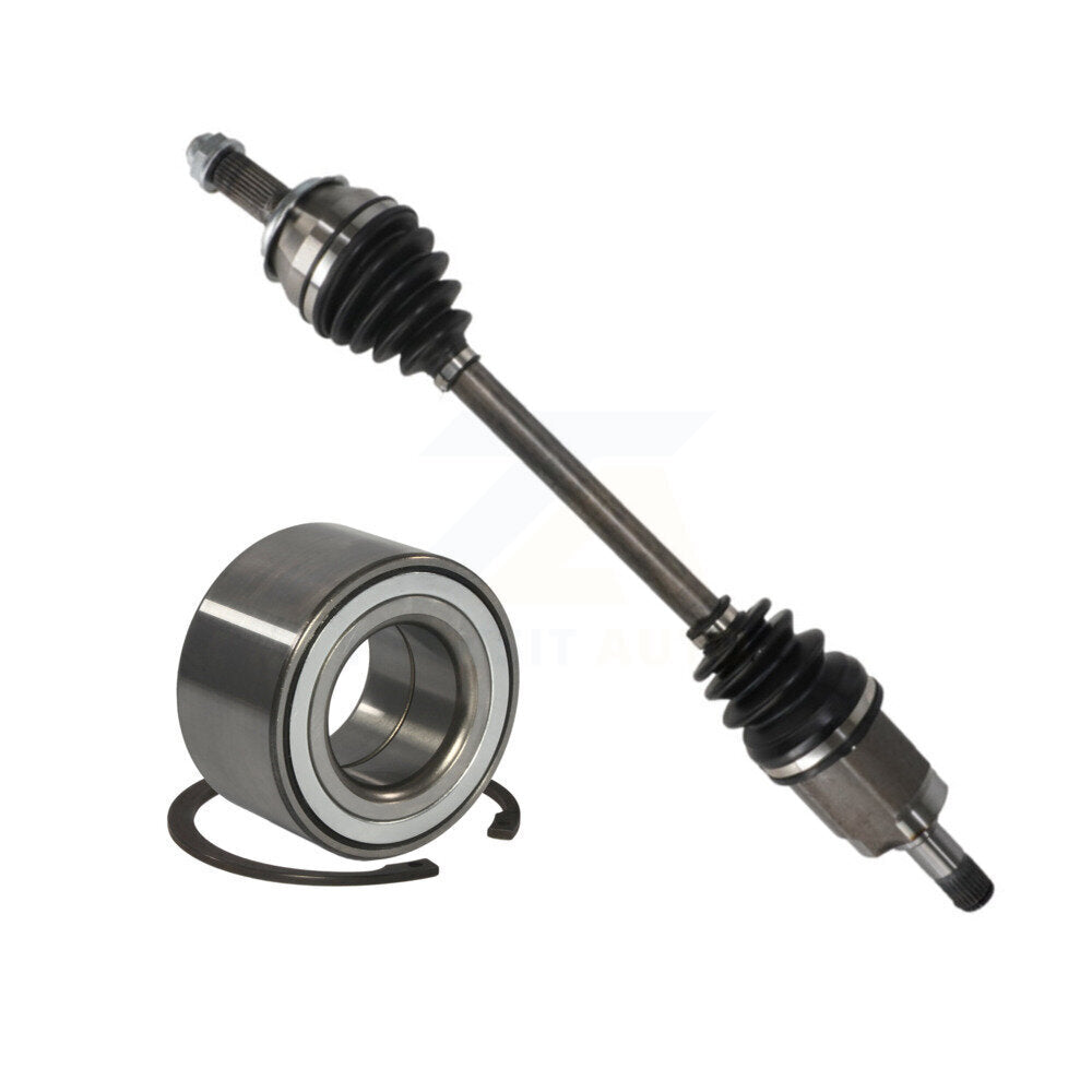 Kugel Front Left (Driver Side) CV Axle Drive Shaft] Complete Assembly And Wheel Bearing Kit For 2015-2020 Honda Fit 1.5L with Manual transmission KN7-101062