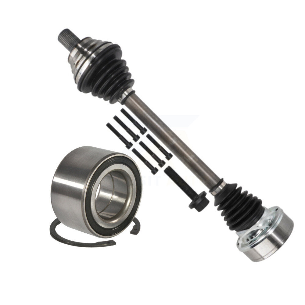 Kugel Front Left (Driver Side) CV Axle Drive Shaft] Complete Assembly And Wheel Bearing Kit For Volkswagen Jetta Vin K (8th digit) KN7-101074