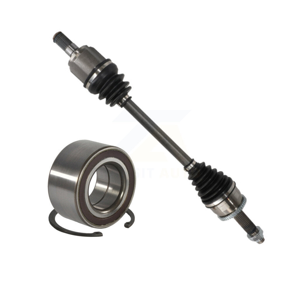 Kugel Front Left (Driver Side) CV Axle Drive Shaft] Complete Assembly And Wheel Bearing Kit For Kia Rio Hyundai Accent KN7-101076
