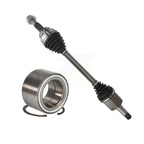 Kugel Front Left (Driver Side) CV Axle Drive Shaft] Complete Assembly And Wheel Bearing Kit For 2014-2021 Ram ProMaster 2500 3500 1500 3.6L with FLEX engine KN7-101078