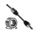 Kugel Front Left (Driver Side) CV Axle Drive Shaft] Complete Assembly And Wheel Bearing Kit For Ford Fusion Mercury Milan VIN A (8th Digit) FWD with 2.5L GAS engine Automatic transmission KN7-101079