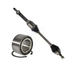 Kugel Front Right (Passenger Side) CV Axle Drive Shaft] Complete Assembly And Wheel Bearing Kit For 2013-2019 Ford Escape FWD with 2.5L KN7-101091