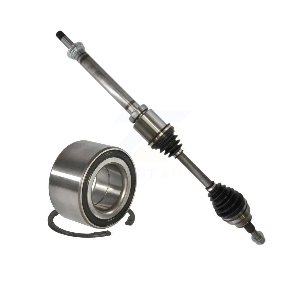Kugel Front Right (Passenger Side) CV Axle Drive Shaft] Complete Assembly And Wheel Bearing Kit For 2013-2019 Ford Escape FWD with 2.0L KN7-101092