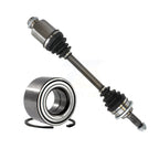Kugel Front Right (Passenger Side) CV Axle Drive Shaft] Complete Assembly And Wheel Bearing Kit For Ford Fusion Lincoln MKZ Mercury Milan KN7-101097