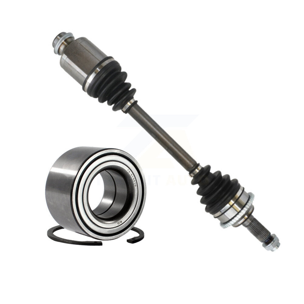 Kugel Front Right (Passenger Side) CV Axle Drive Shaft] Complete Assembly And Wheel Bearing Kit For Ford Fusion Lincoln MKZ Mercury Milan KN7-101097