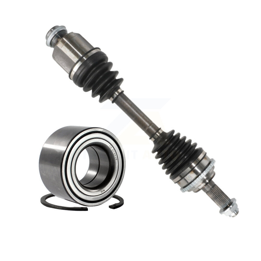 Kugel Front Right (Passenger Side) CV Axle Drive Shaft] Complete Assembly And Wheel Bearing Kit For Ford Fusion Lincoln Zephyr Mercury Milan KN7-101098