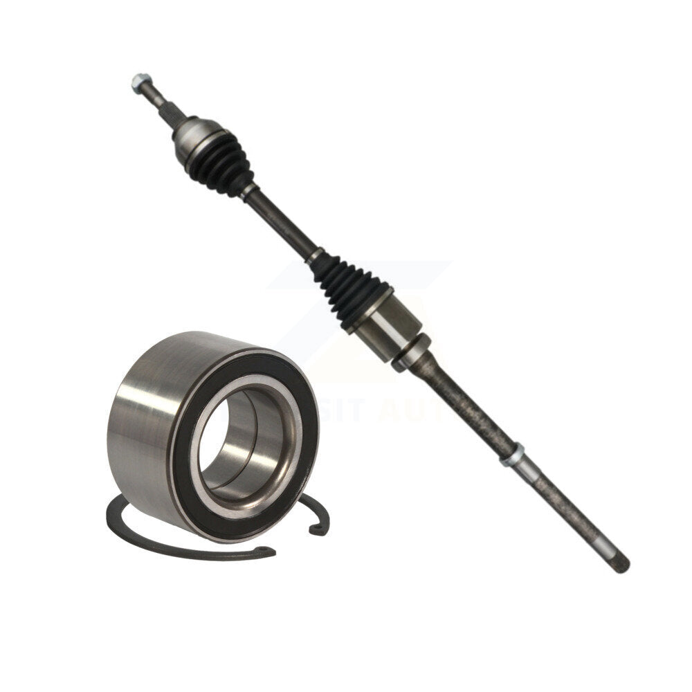 Kugel Front Right (Passenger Side) CV Axle Drive Shaft] Complete Assembly And Wheel Bearing Kit For 2015 Ford Edge Sport Utility with AWD 3.5L KN7-101102
