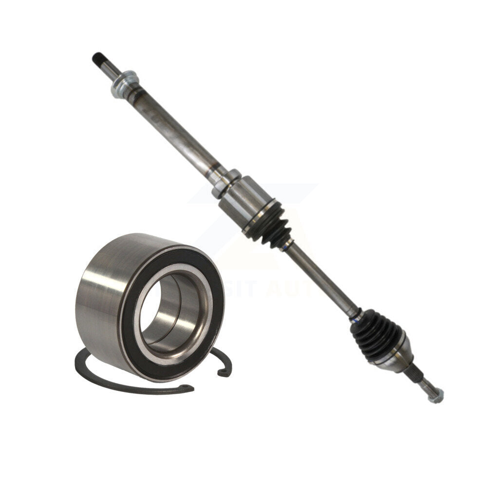 Kugel Front Right (Passenger Side) CV Axle Drive Shaft] Complete Assembly And Wheel Bearing Kit For 2015 Ford Edge FWD with 2.0L Turbocharged Automatic transmission KN7-101104