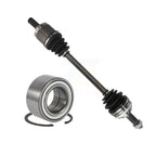 Kugel Front Right (Passenger Side) CV Axle Drive Shaft] Complete Assembly And Wheel Bearing Kit For Honda Accord Acura TL CL KN7-101108