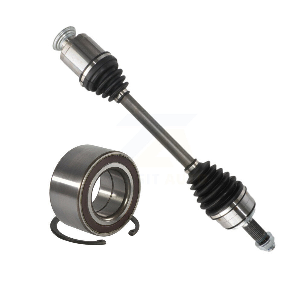 Kugel Front Right (Passenger Side) CV Axle Drive Shaft] Complete Assembly And Wheel Bearing Kit For 2013-2015 Acura RDX