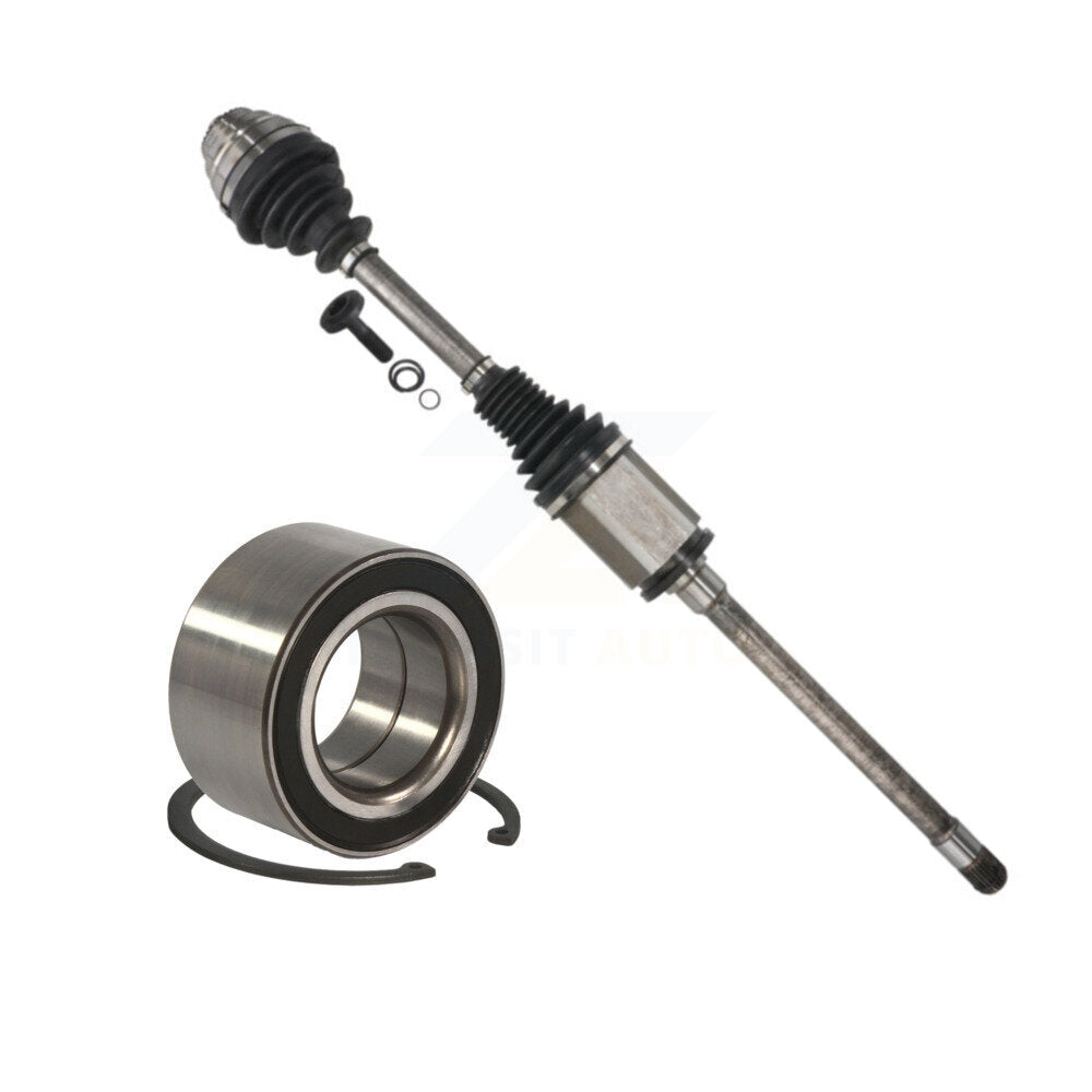Kugel Front Right (Passenger Side) CV Axle Drive Shaft] Complete Assembly And Wheel Bearing Kit For 2013 BMW 328i xDrive AWD with 3.0L Primary Design KN7-101114