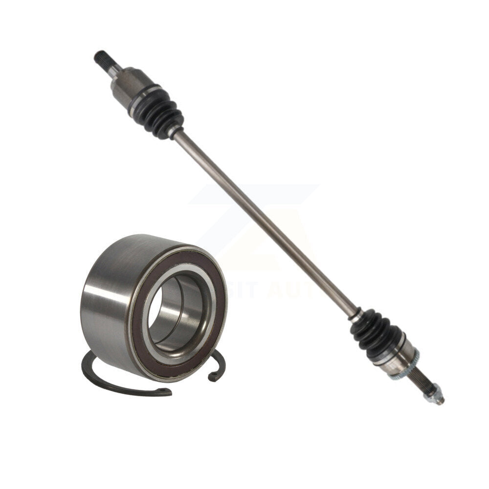 Kugel Front Right (Passenger Side) CV Axle Drive Shaft] Complete Assembly And Wheel Bearing Kit For Kia Rio Hyundai Accent KN7-101118