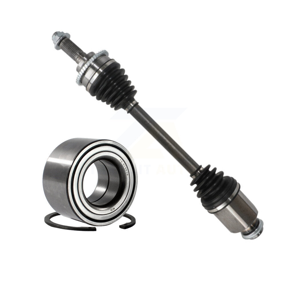 Kugel Front Right (Passenger Side) CV Axle Drive Shaft] Complete Assembly And Wheel Bearing Kit For Ford Fusion Mazda 6 Mercury Milan KN7-101121