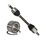 Kugel Front Right (Passenger Side) CV Axle Drive Shaft] Complete Assembly And Wheel Bearing Kit For 2016-2017 Fiat 500X 4 doors with Sport Utility FWD AWD 2.4L KN7-101125
