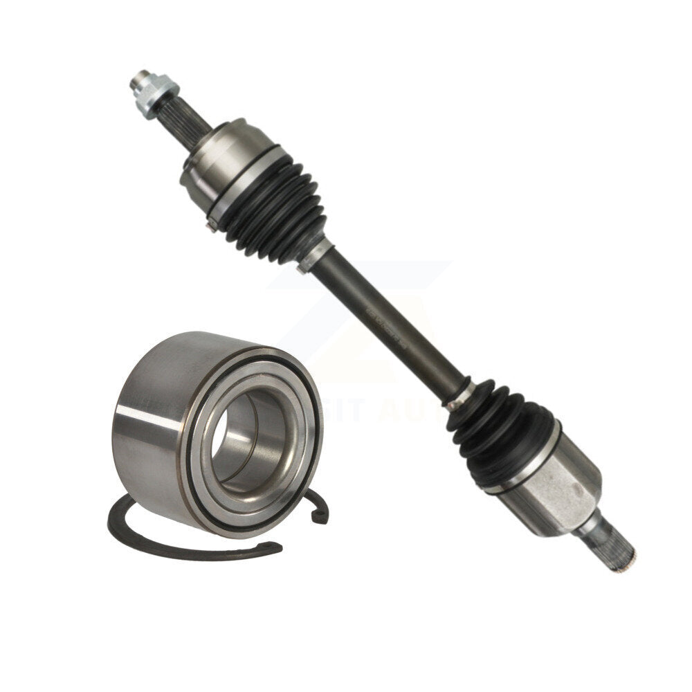 Kugel Front Right (Passenger Side) CV Axle Drive Shaft] Complete Assembly And Wheel Bearing Kit For 2016-2017 Fiat 500X 4 doors with Sport Utility FWD AWD 2.4L KN7-101125