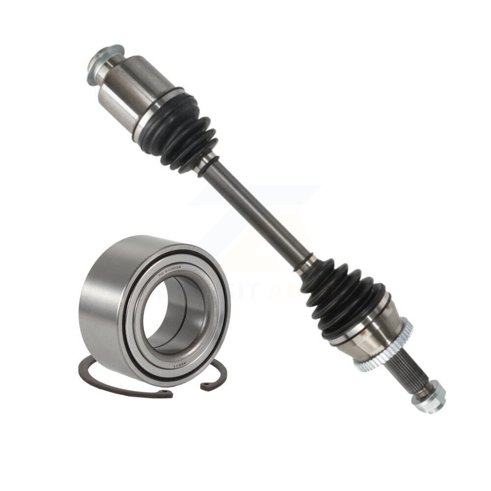 Kugel Front Right (Passenger Side) CV Axle Drive Shaft] Complete Assembly And Wheel Bearing Kit For 2016-2017 Hyundai Tucson AWD with 2.0L Automatic transmission KN7-101137