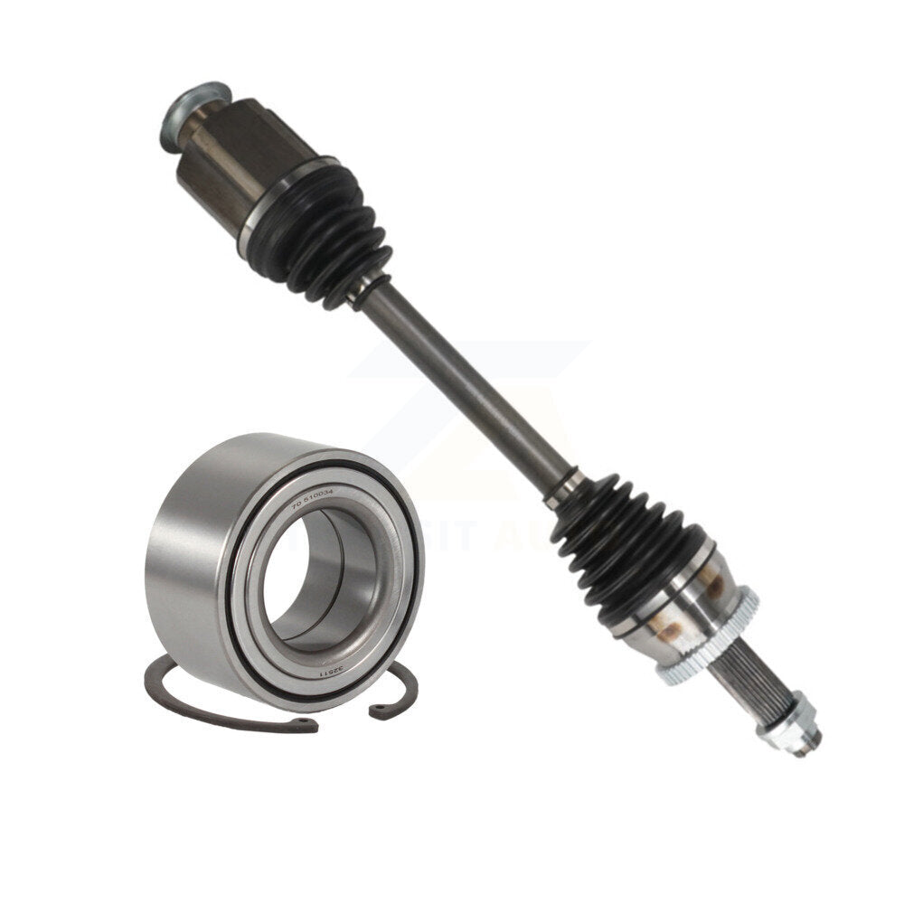Kugel Front Right (Passenger Side) CV Axle Drive Shaft] Complete Assembly And Wheel Bearing Kit For 2016-2017 Hyundai Tucson FWD AWD with 1.6L Turbocharged GAS engine KN7-101139