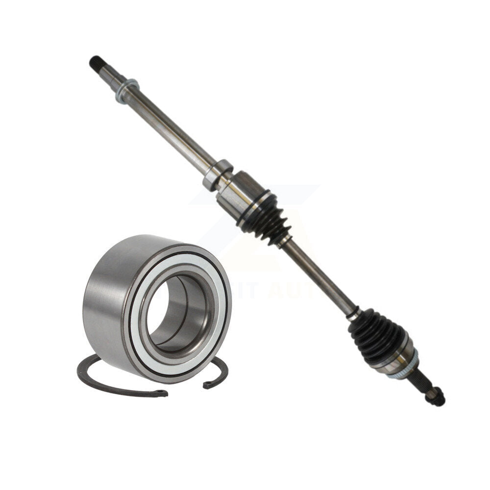 Kugel Front Right (Passenger Side) CV Axle Drive Shaft] Complete Assembly And Wheel Bearing Kit For 2014-2019 Toyota Highlander AWD with 3.5L FULL HYBRID EV-GAS (FHEV) engine KN7-101143