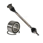 Kugel Front Right (Passenger Side) CV Axle Drive Shaft] Complete Assembly And Wheel Bearing Kit For Volkswagen Jetta Golf KN7-101150