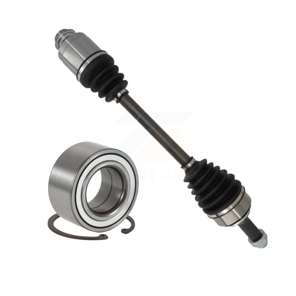 Kugel Front Right (Passenger Side) CV Axle Drive Shaft] Complete Assembly And Wheel Bearing Kit For 2003-2011 Honda Element EX with 2.4L KN7-101152
