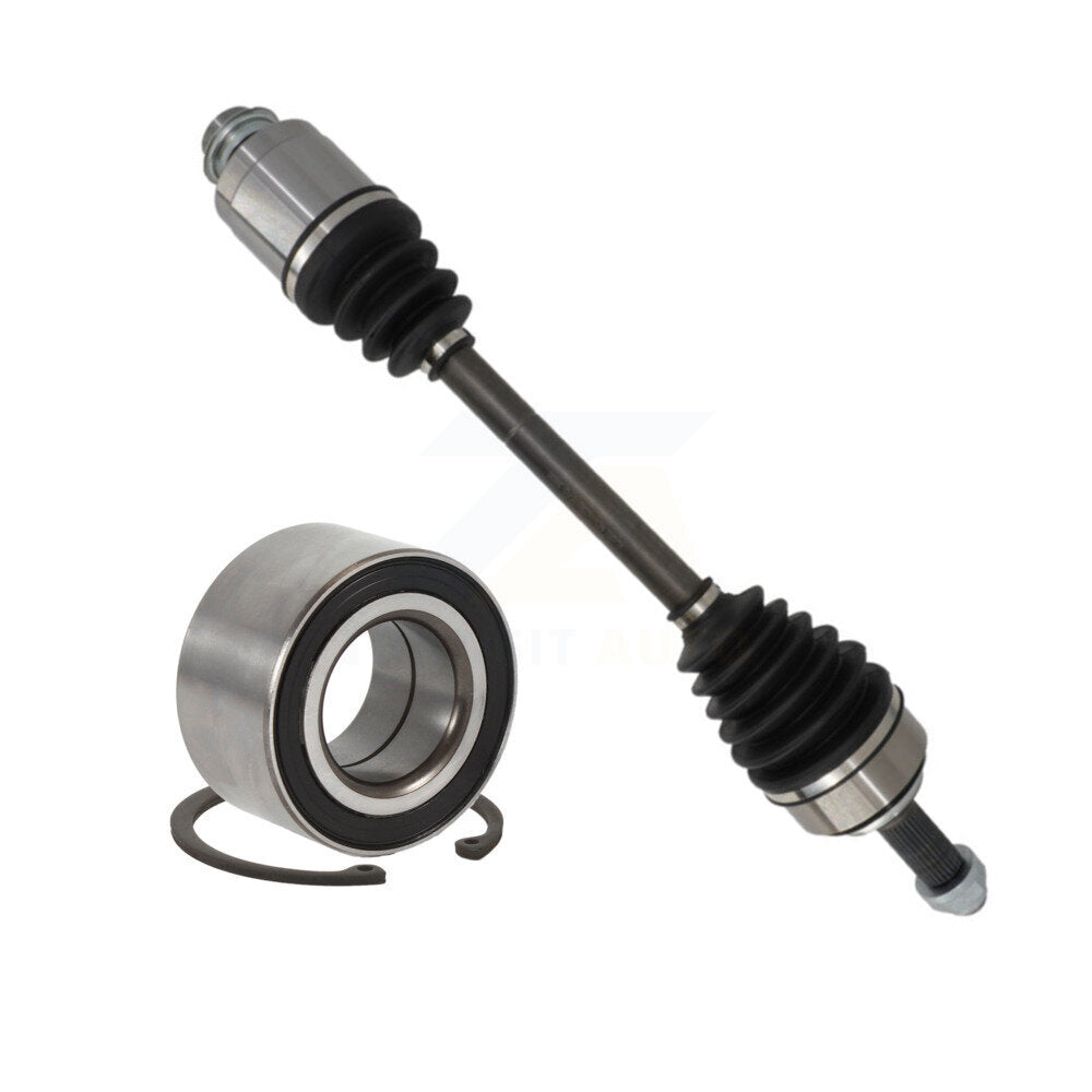 Kugel Front Right (Passenger Side) CV Axle Drive Shaft] Complete Assembly And Wheel Bearing Kit For 2007-2010 Honda Element SC with 2.4L KN7-101153