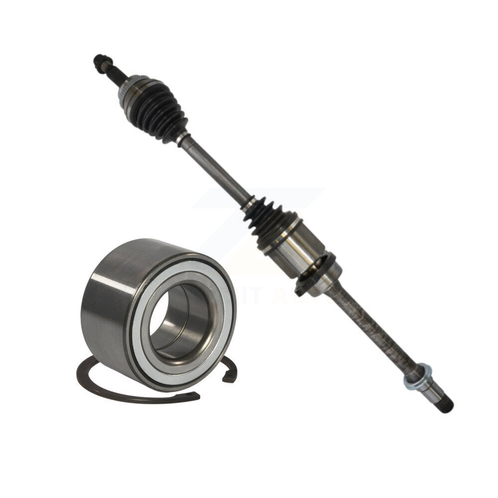 Kugel Front Right (Passenger Side) CV Axle Drive Shaft] Complete Assembly And Wheel Bearing Kit For 2001-2005 Toyota RAV4 FWD KN7-101157