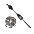 Kugel Front Right (Passenger Side) CV Axle Drive Shaft] Complete Assembly And Wheel Bearing Kit For 2005-2010 Scion tC KN7-101158